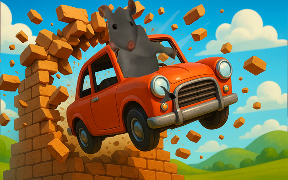Play Ratomilton Flying Car Race — free online Addictive game