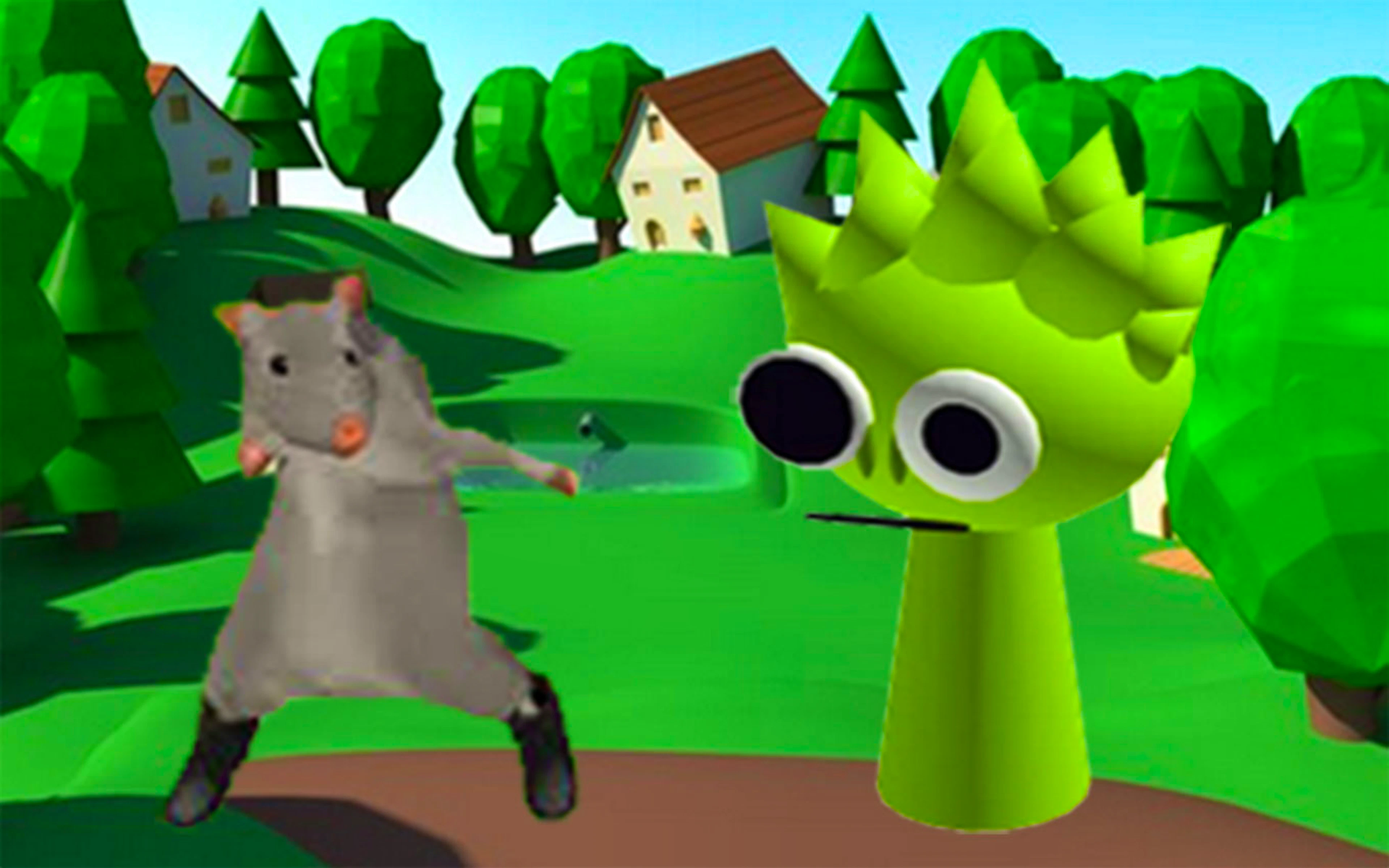 Ratomilton Meets Sprunki Physics Puzzle Adventure