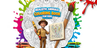 Realistic Animals Coloring Book for Kids thumbnail