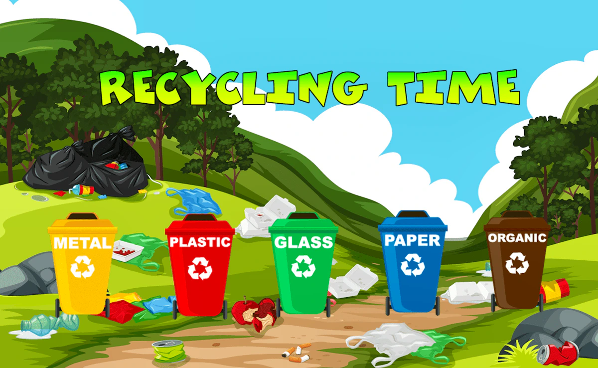 Play Recycling Time — free online Kids game