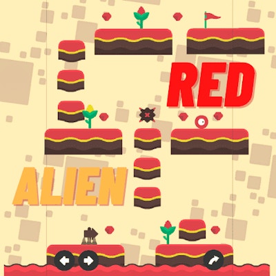 Red Alien By Gamepix