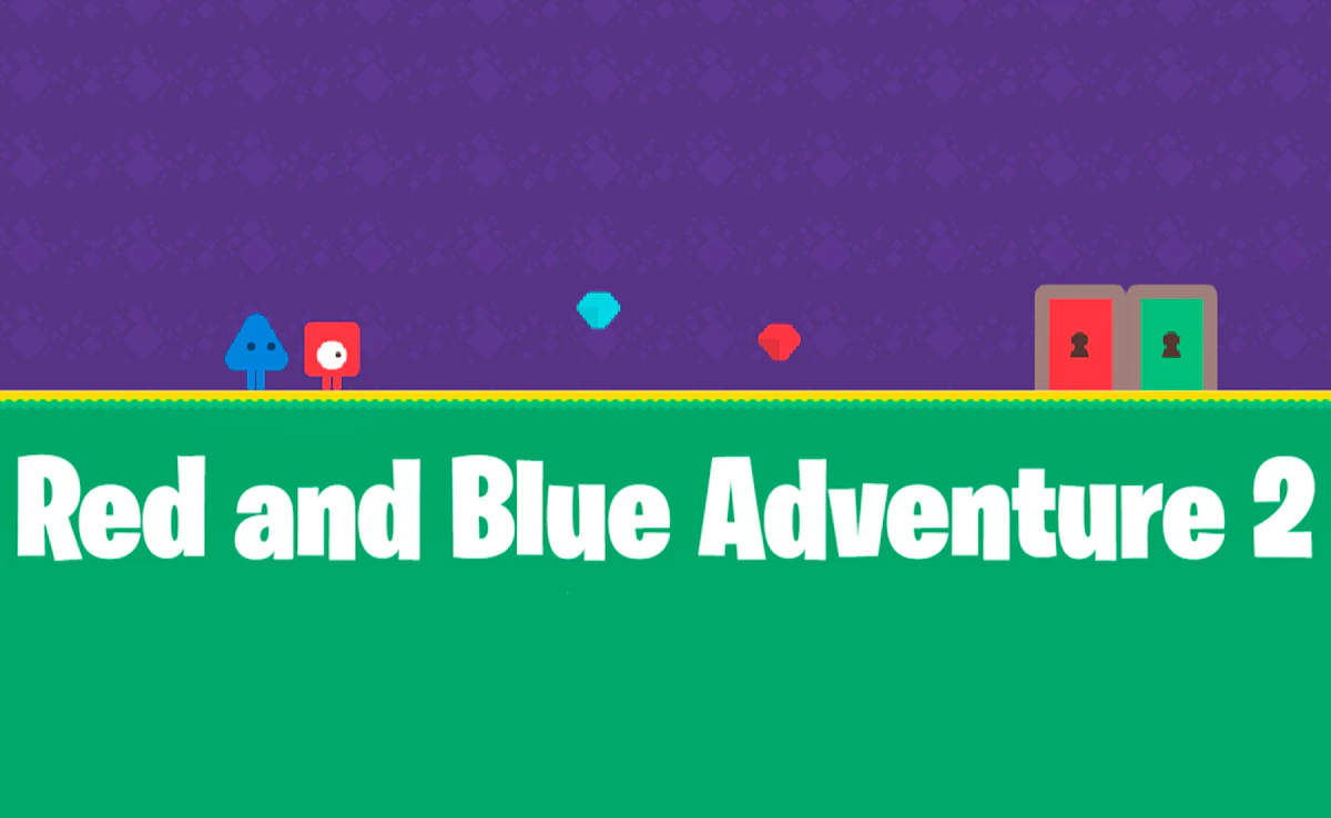 Play Red and Blue Adventure 2 — free online Two Player game