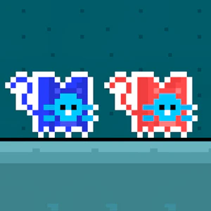 Red and Blue Cat Thumbnail