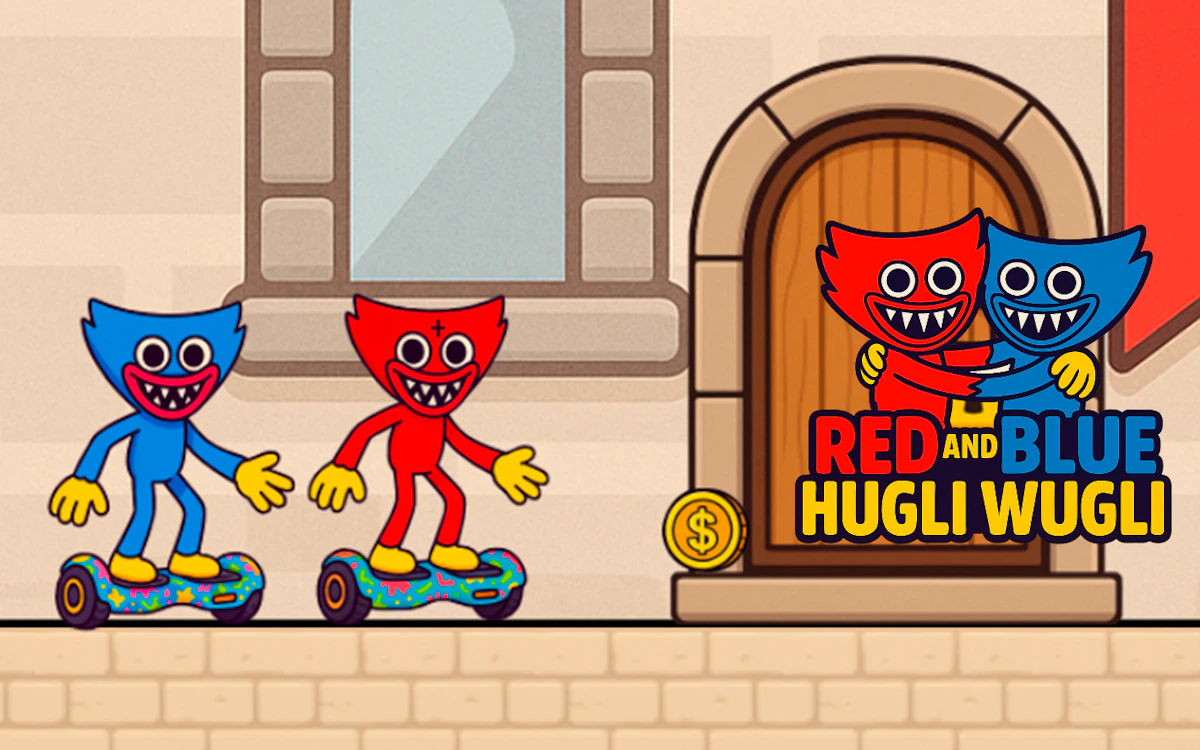 Play Red and Blue Hugli Wugli — free online Two Player game