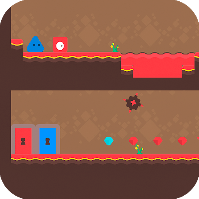 Red and Blue Red Forest By Gamepix