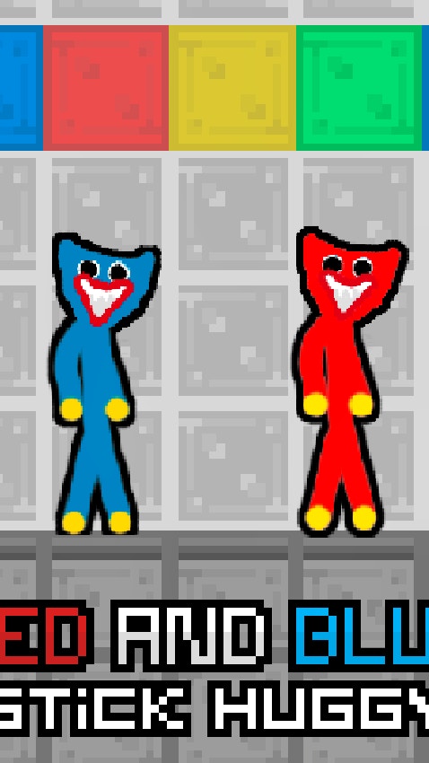 Red and Blue Stick Huggy