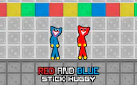 Abrazo Pegajoso Rojo y Azul