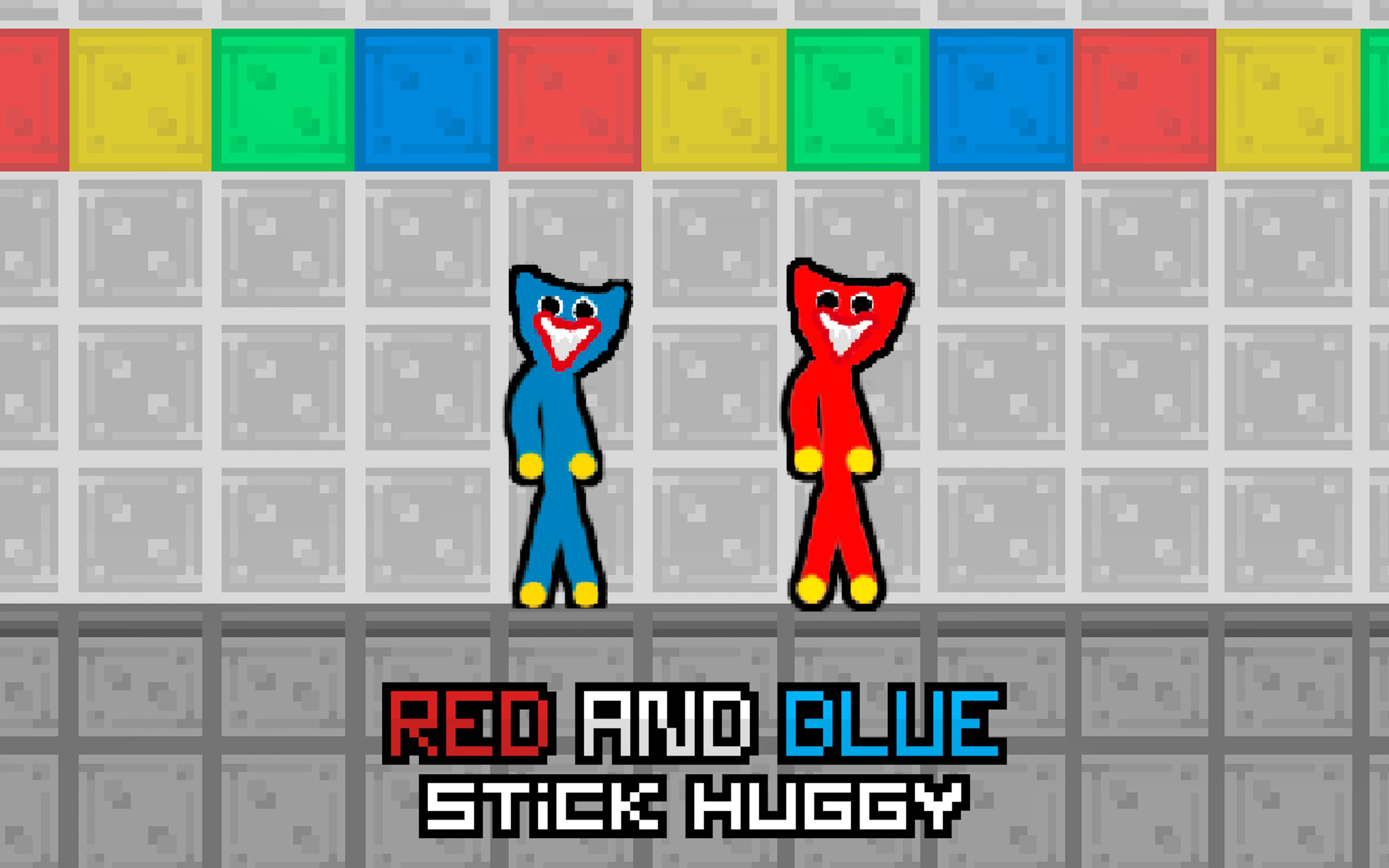 Red and Blue Stick Huggy