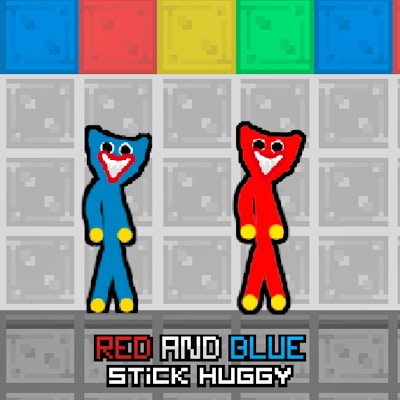 Red and Blue Stick Huggy By Gamepix