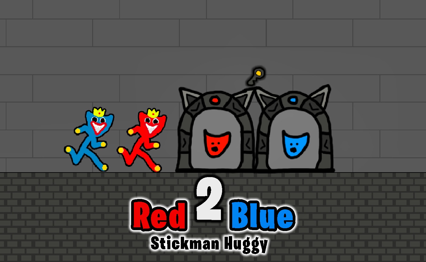 Red and Blue Stickman Huggy 2