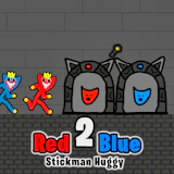 Red and Blue Stickman Huggy 2