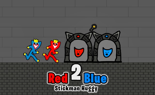 Red And Blue Stickman Huggy 2