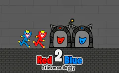 Red and Blue Stickman Huggy 2