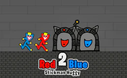 Red and Blue Stickman Huggy 2