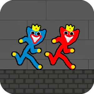 Red and Blue Stickman Huggy 2