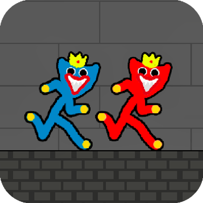 Red and Blue Stickman Huggy 2 By Gamepix