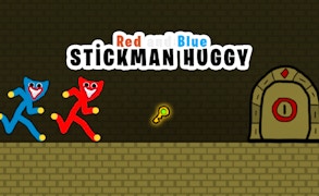 Red And Blue Stickman Huggy game cover