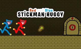 Red And Blue Stickman Huggy game cover