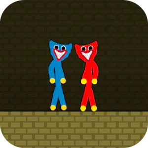 Red and Blue Stickman Huggy Thumbnail