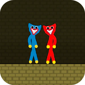 Red and Blue Stickman Huggy Thumbnail