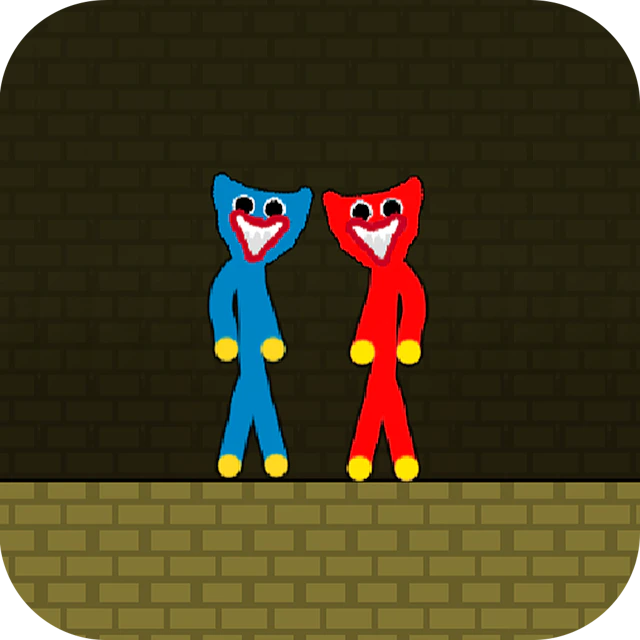 Red and Blue Stickman Huggy game thumbnail