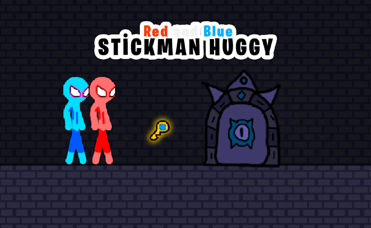 Play Red and Blue Stickman Rope — free online Two Player game