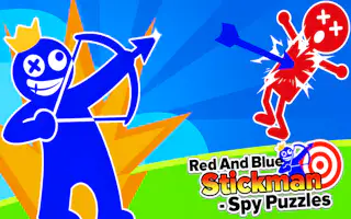 Mga Palaisipan ng Espya na Red at Blue Stickman