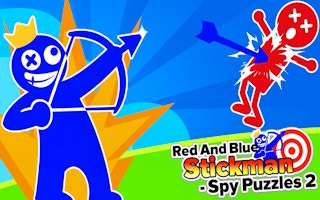 Red And Blue Stickman Spy Puzzles 2 game cover