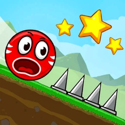 Red Ball Rolling By Gamepix