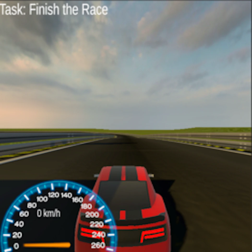 Red Car F8 RaceTrack