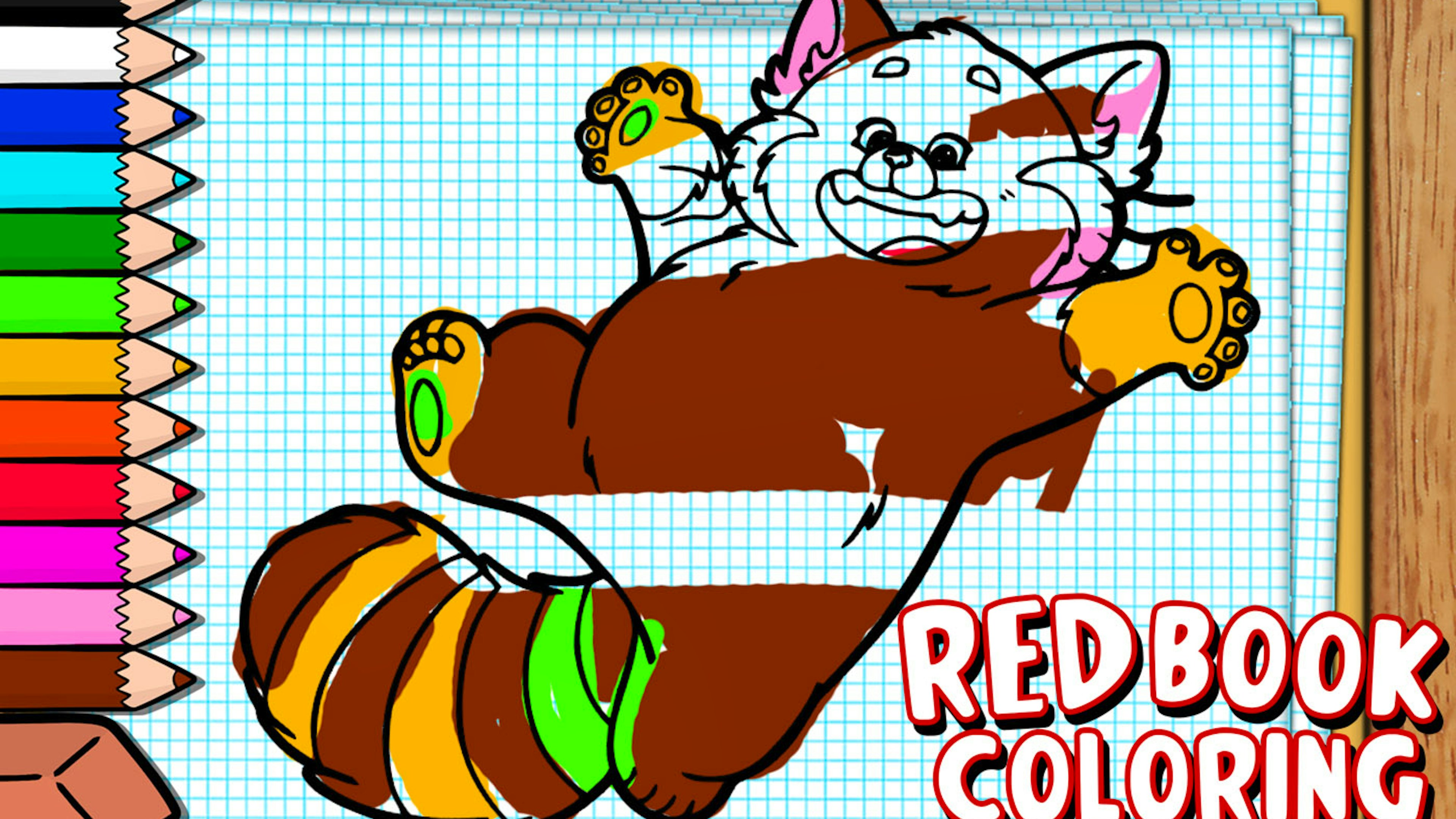 Red Coloring Book