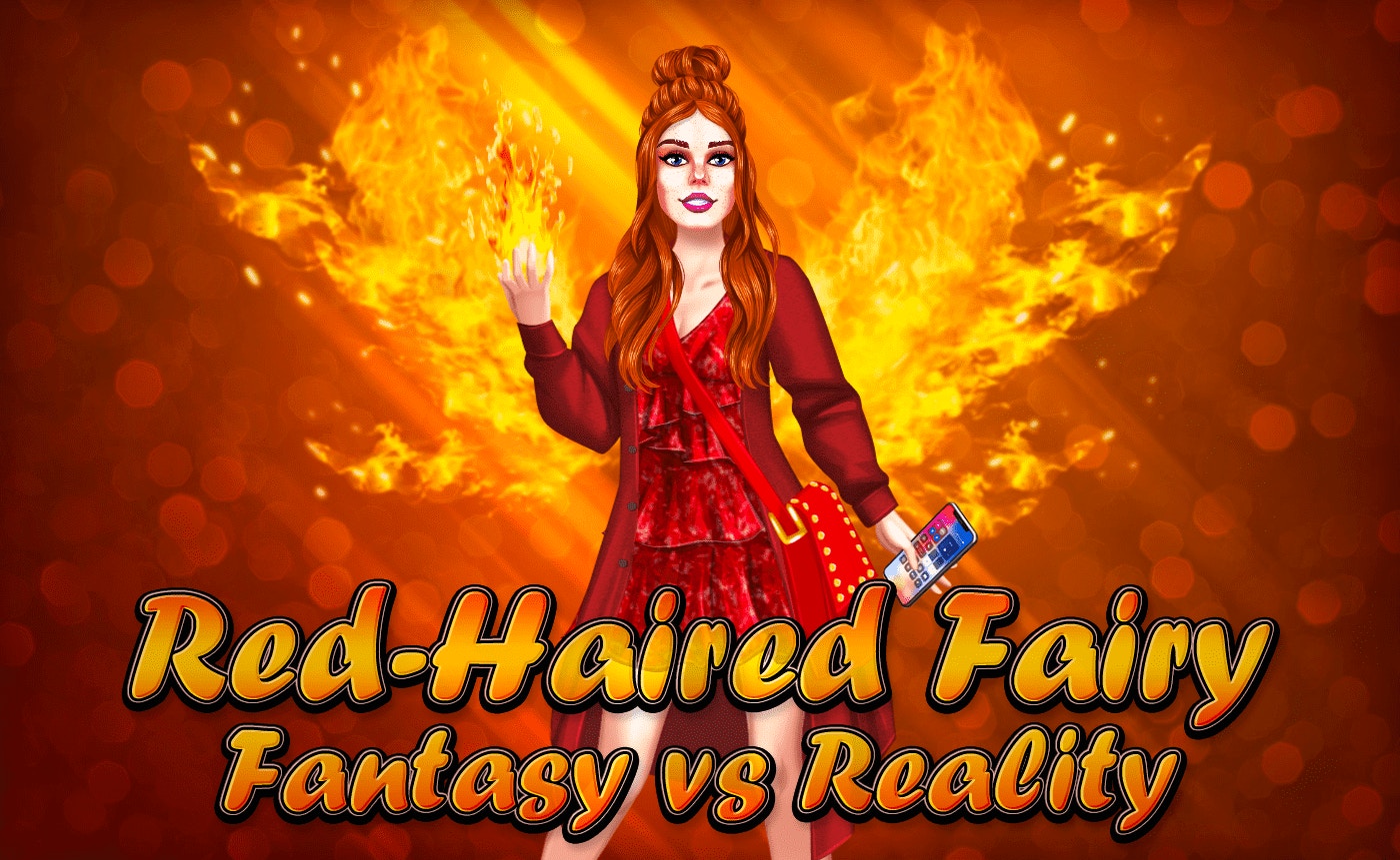 Red-Haired Fairy Fantasy vs Reality