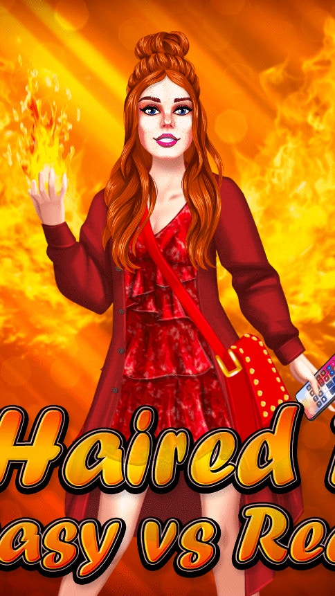 Red-Haired Fairy Fantasy vs Reality