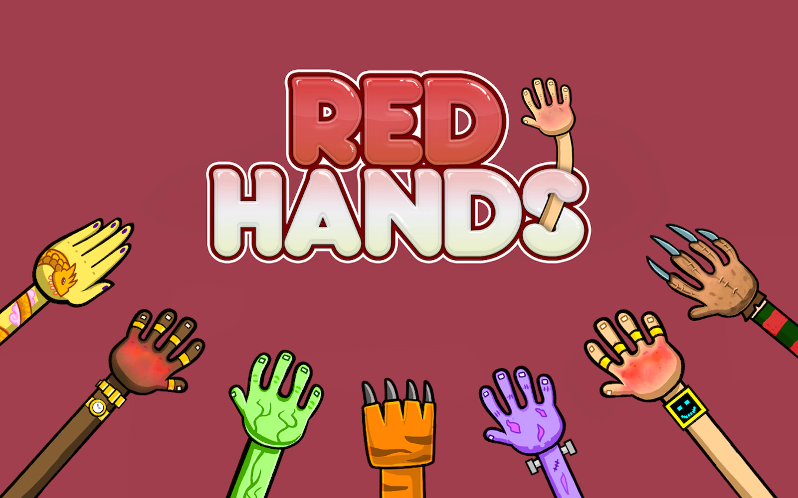 Red Hands - 2 Player Game — free online two player game on Glaze Games
