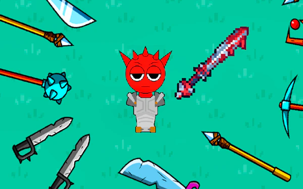 Red Sprunki with a Sword