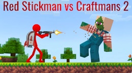 Red Stickman vs Craftmans 2