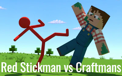 Red Stickman vs Craftmans cover art