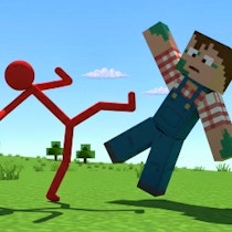 Red Stickman vs Craftmans