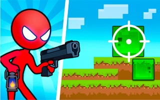 Juega gratis a Red Stickman vs Monster School 2