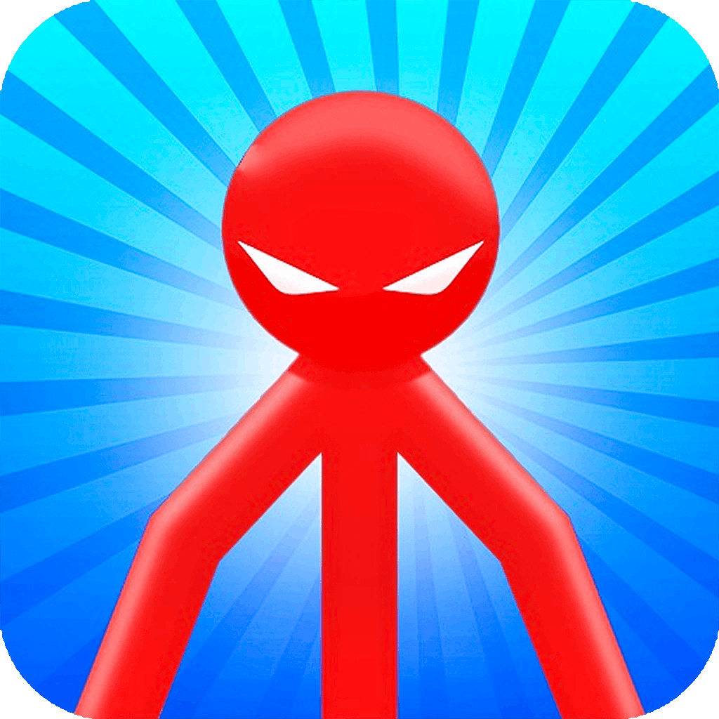 Pixilart - red stickman running by blue-blue