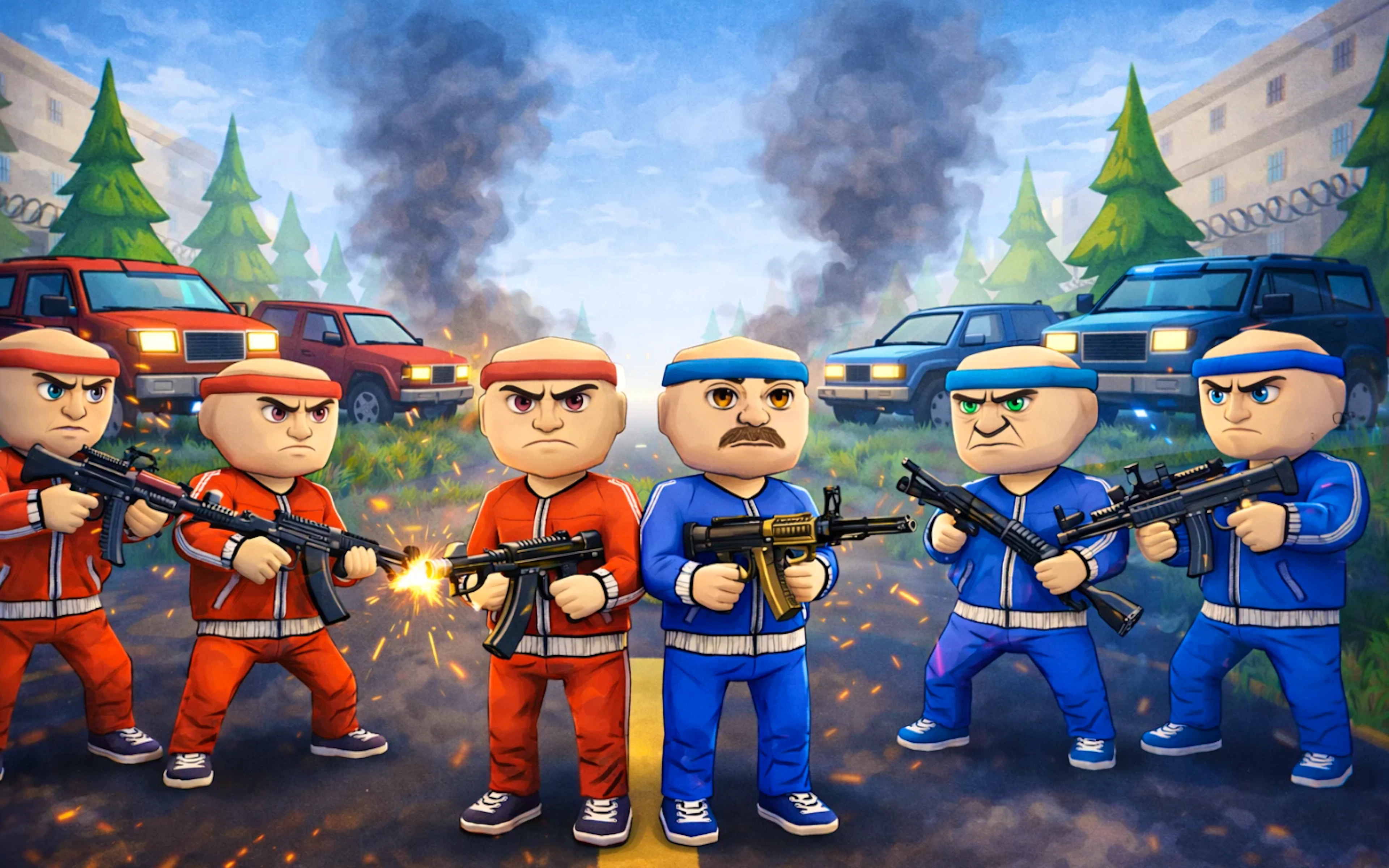 Red vs Blue. Strike Shooter - Multiplayer