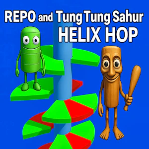 REPO and Tung Tung Sahur: Helix Hop Thumbnail