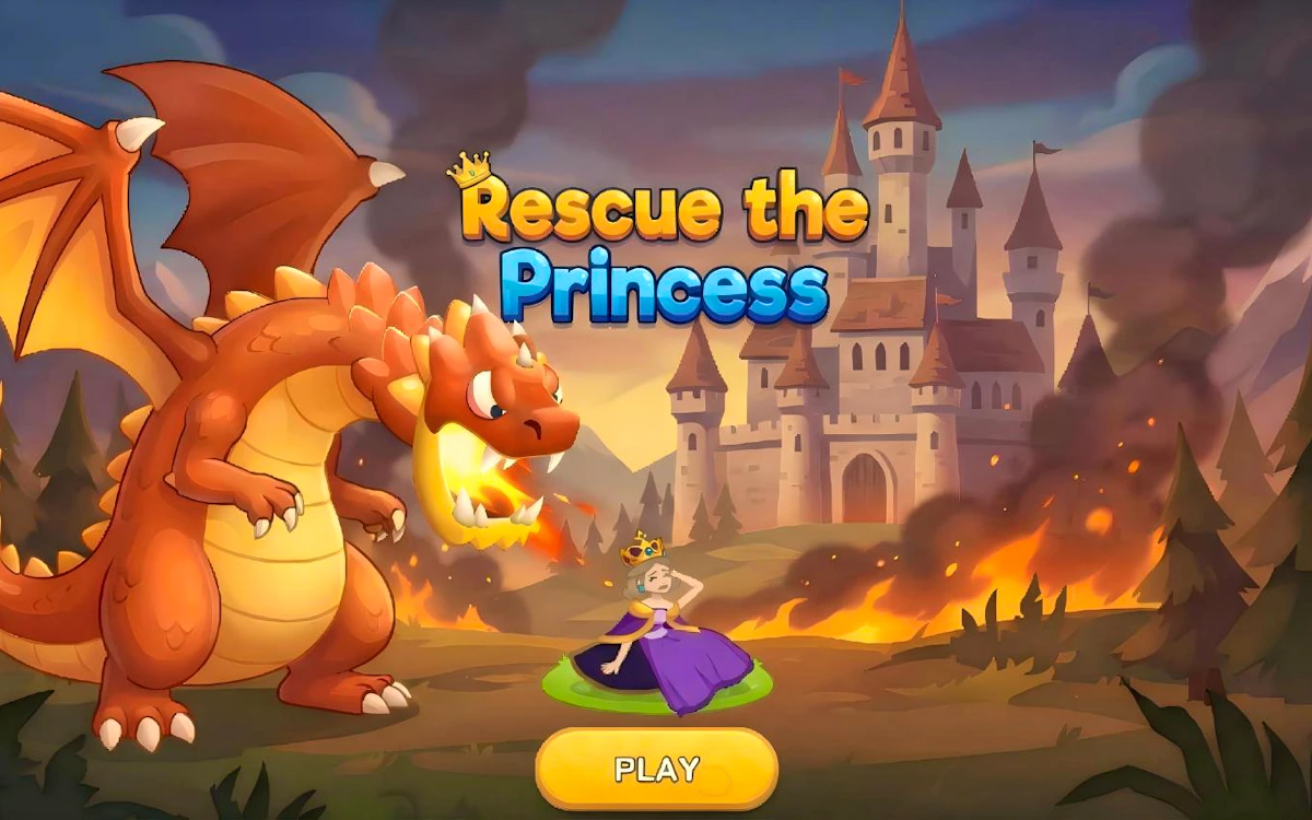 Play Rescue The Princess — free online Dragons game