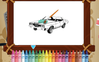 Retro Cars Coloring