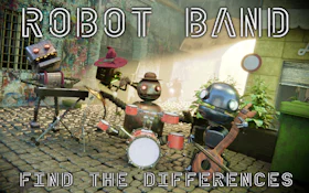 Robot Band - Find the differences - Free Online Browser Game