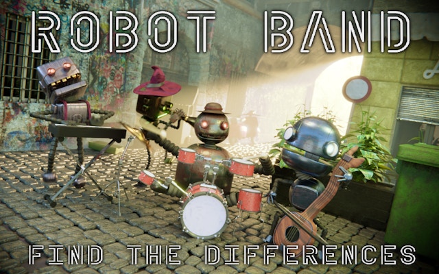 Robot Band - Find the differences game cover