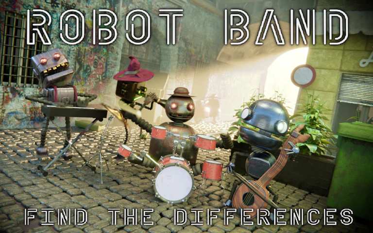 Robot Band - Find the differences game preview