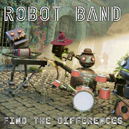 Robot Band - Find the differences game thumbnail