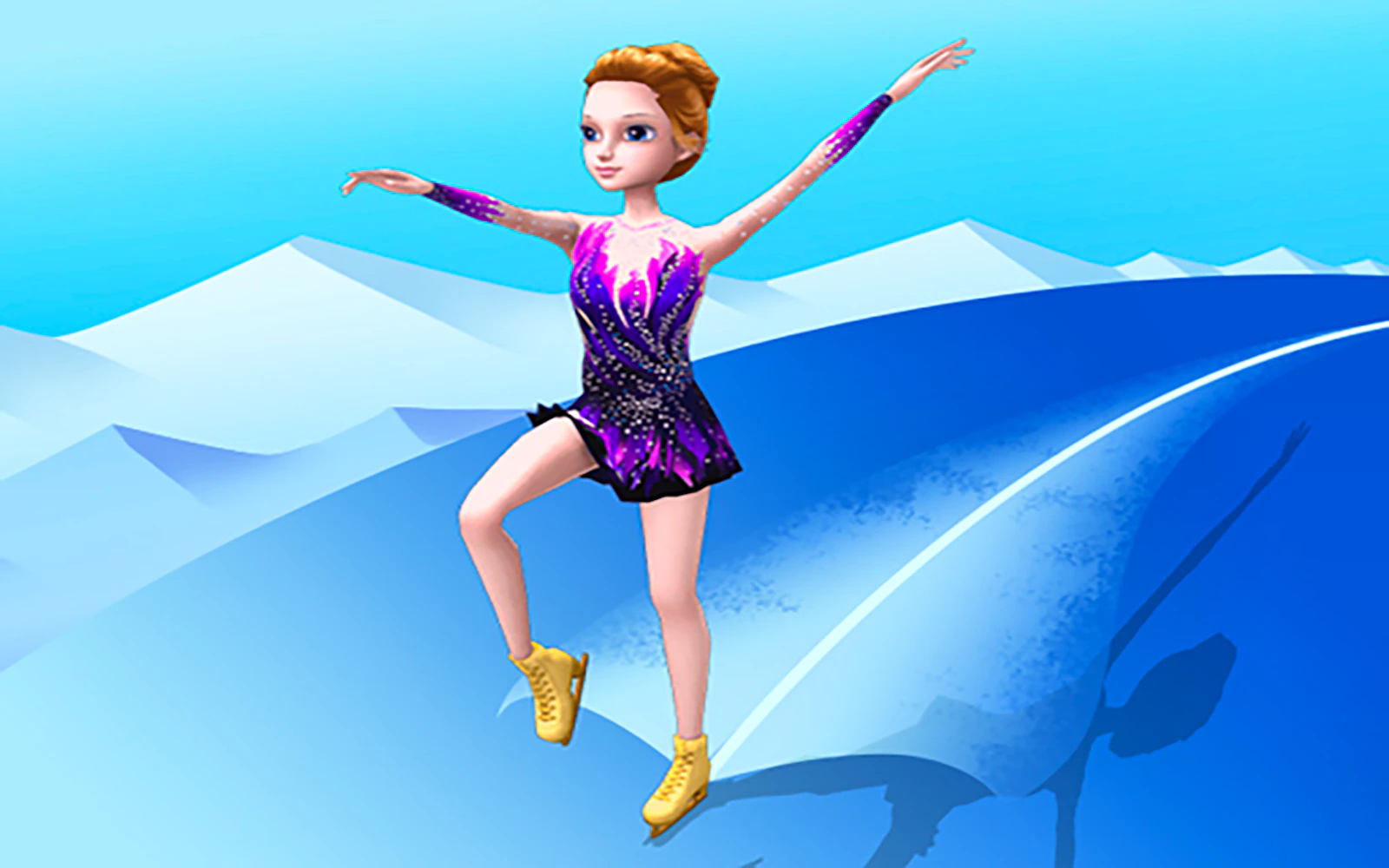 Roller Ski Queen — free online sports game on Glaze Games