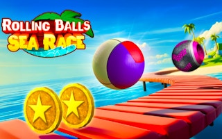 Rolling Balls Sea Race game cover